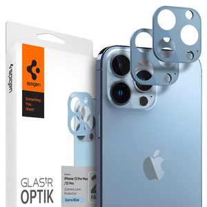 Spigen Optik.Tr Camera Protector 2-Pack Apple iPhone 13 Pro / 13 Pro Max Sierra Blue camera protector