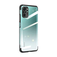 Cover in gel con cover metallizzata Clear Color per Xiaomi Redmi Note 10 5G / Poco M3 Pro nero