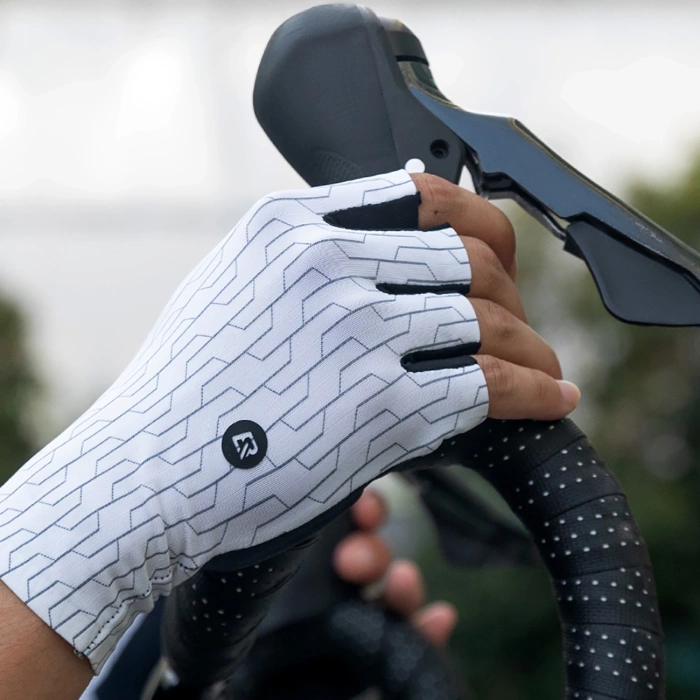 Rockbros Road Cycling Gloves Size: L - Black and White