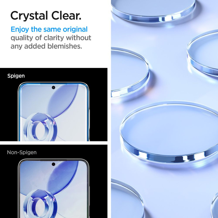 Tempered Glass Spigen Glas.tr "ez Fit" 2er-Pack Samsung Galaxy S24 Klar