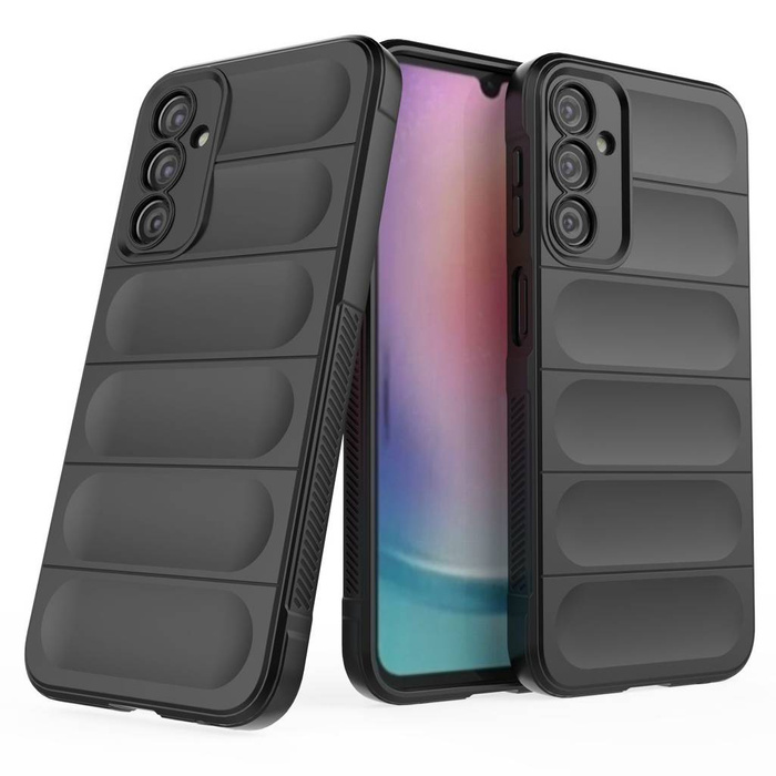 Magic Shield Case for Samsung Galaxy A24 4G flexible armored cover black