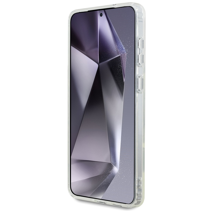 Etui Karl Lagerfeld Button Choupette     Head Printed Logo MagSafe do Samsung Galaxy S25 Edge biały