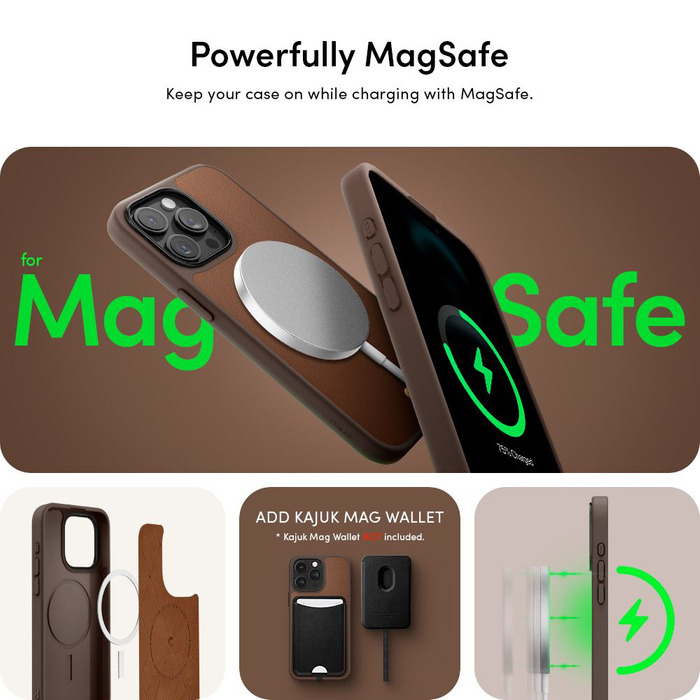 Case iPhone 15 Pro Max Spigen Cyrill Kajuk Mag MagSafe Saddle Brown Case