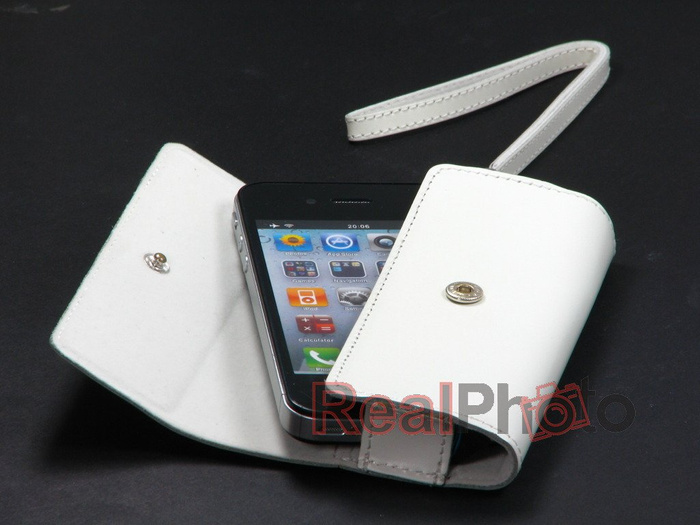 Case NOKIA CP-340 White Leather Cover iPhone 4 4S