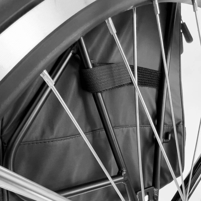 Wozinsky vélo porte-bagages vélo sac à dos avec un cadre 2in1 30l noir (WBB33BK)