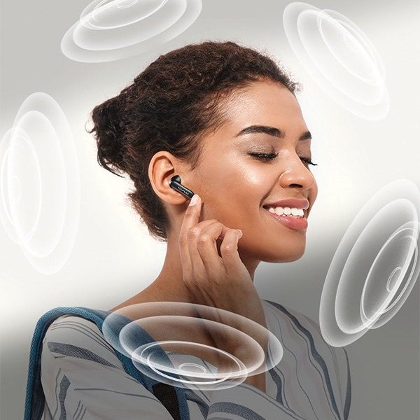 AWEI słuchawki Bluetooth 5.4 TP97 TWS + stacja dokująca czarny/black