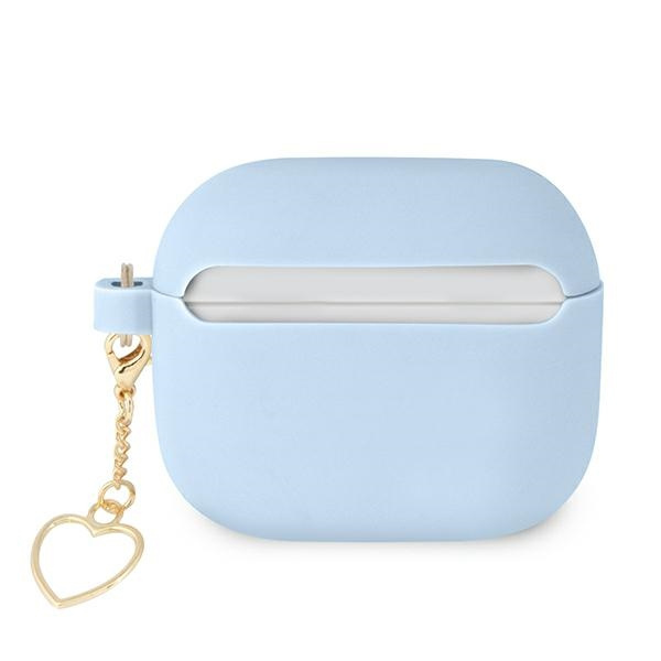 Guess GUA3LSCHSB Cover per AirPods 3 blu / blu Silicone Charm Collection