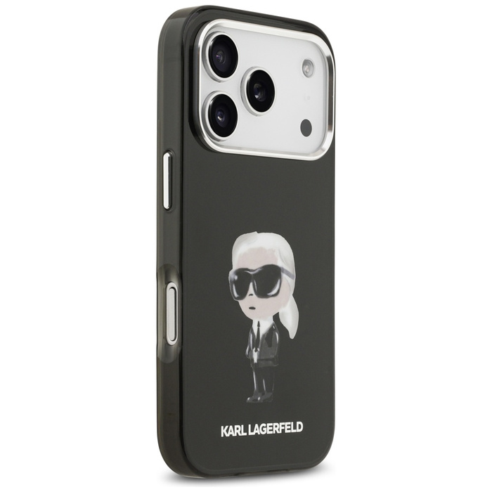 Etui Karl Lagerfeld IML Aquarelle Karl   & Logo MagSafe do iPhone 17 Pro czarny