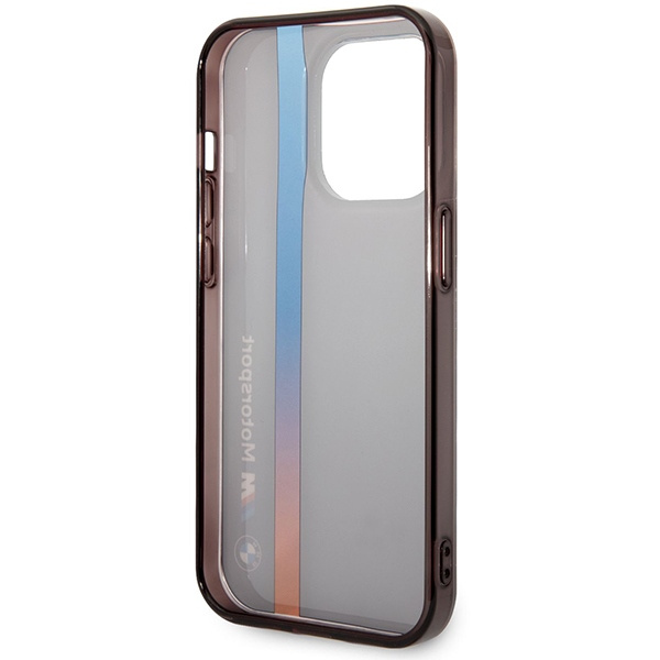 Cover BMW BMHCP14L22HVGV iPhone 14 Pro 6,1" nero/nero IML Tricolor Stripe