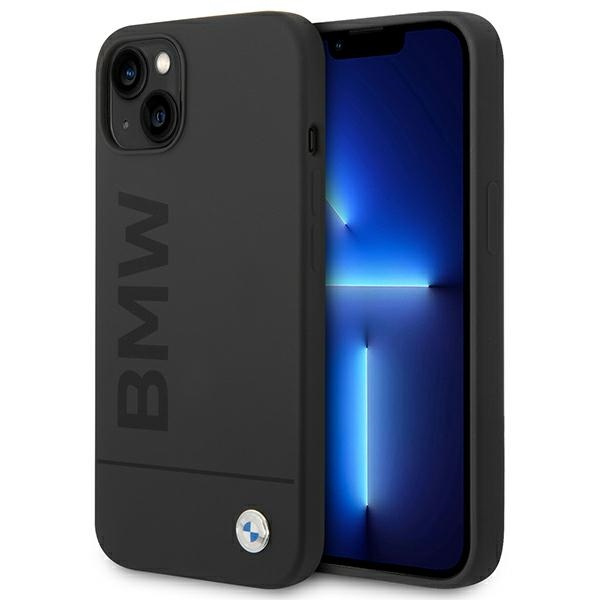 Hülle BMW BMHMP14MSLBLBK iPhone 14 Plus 6,7" schwarz/schwarz hartcase Silikon Signature Logo MagSafe