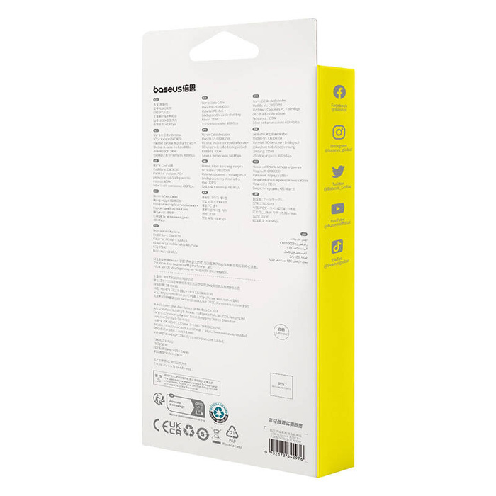 Kabel szybko ładujący Baseus USB do USB-C Habitat Series 100W, 2m (zielony)