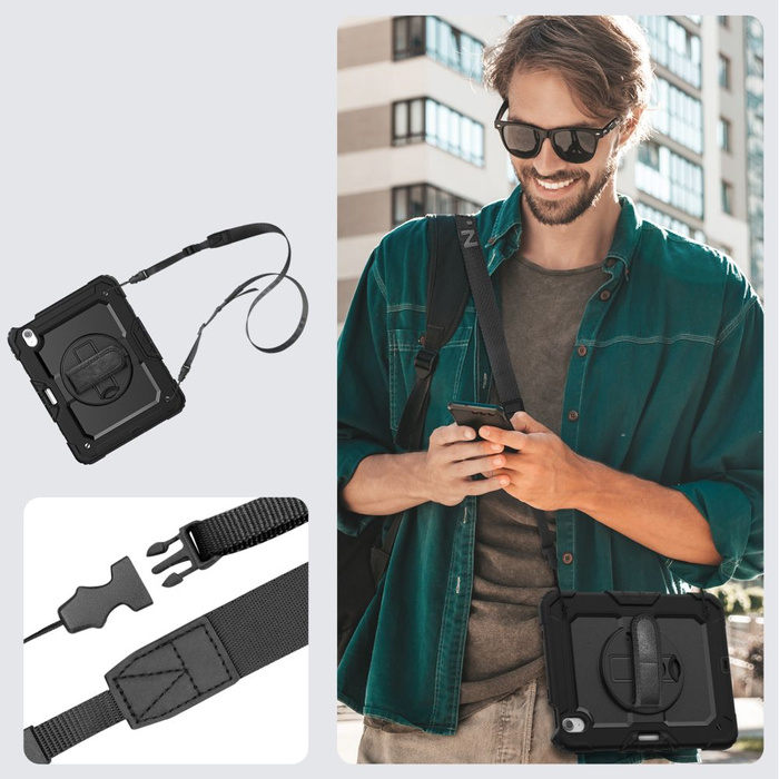 Etui Tech-protect Solid360 iPad Air 11 6 / 2024 Black Case