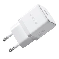 Baseus Palm 1C 20W Wandladegerät (mit Baseus Mini White USB-C 60W (20V/3A) 1m Kabel) - Weiß