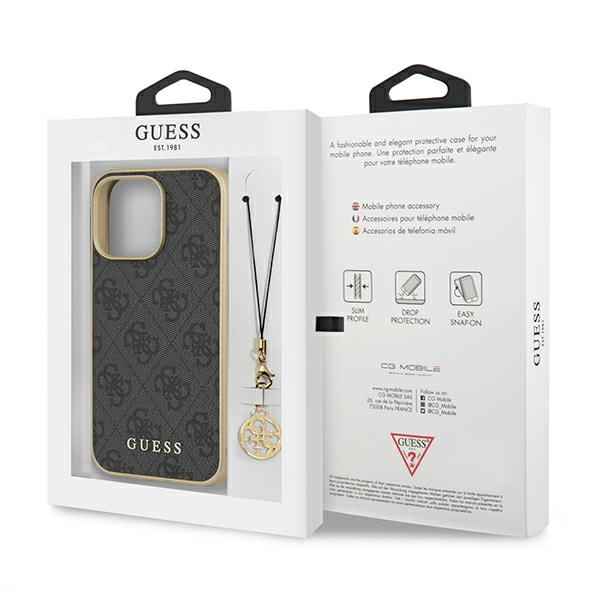  GUESS   13 Pro Max 4G Charms Collection Hardcase Gris