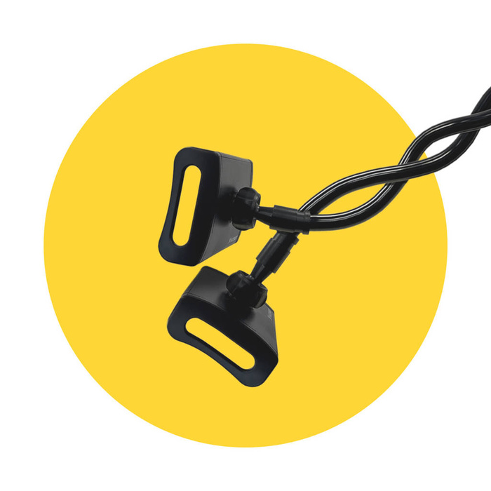 ANJ-85+25 Clip Wozinsky Desk Porte-tablette avec bras extensible noir