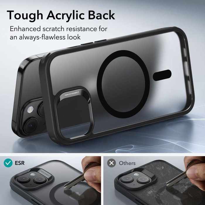 Case Esr Ch Halolock MagSafe iPhone 15 Frosted Black Case