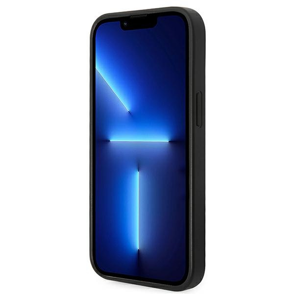 Case Guess iPhone 14 6.1" grey/grey hard case 4G Metal Gold Logo