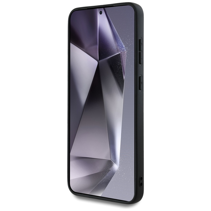 Etui Guess Leather 4G Colored Ring        Classic Logo MagSafe Samsung Galaxy S25+ czarny