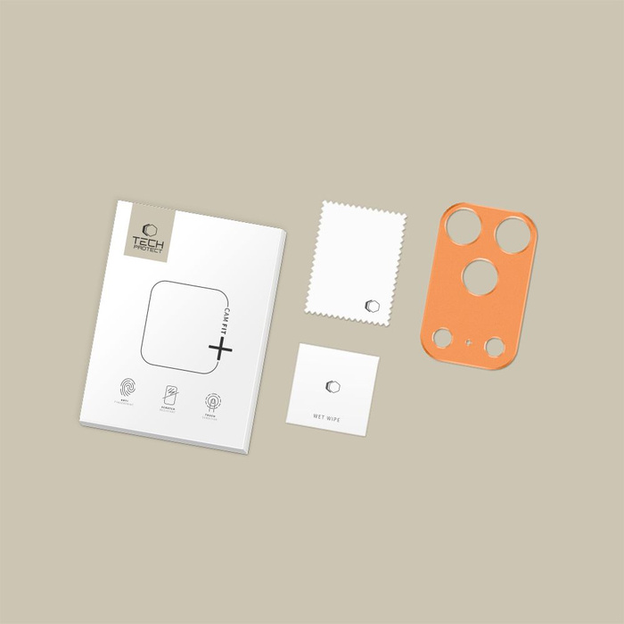 OSŁONA APARATU TECH-PROTECT CAMALLOY FIT+ IPHONE 17 PRO COSMIC ORANGE