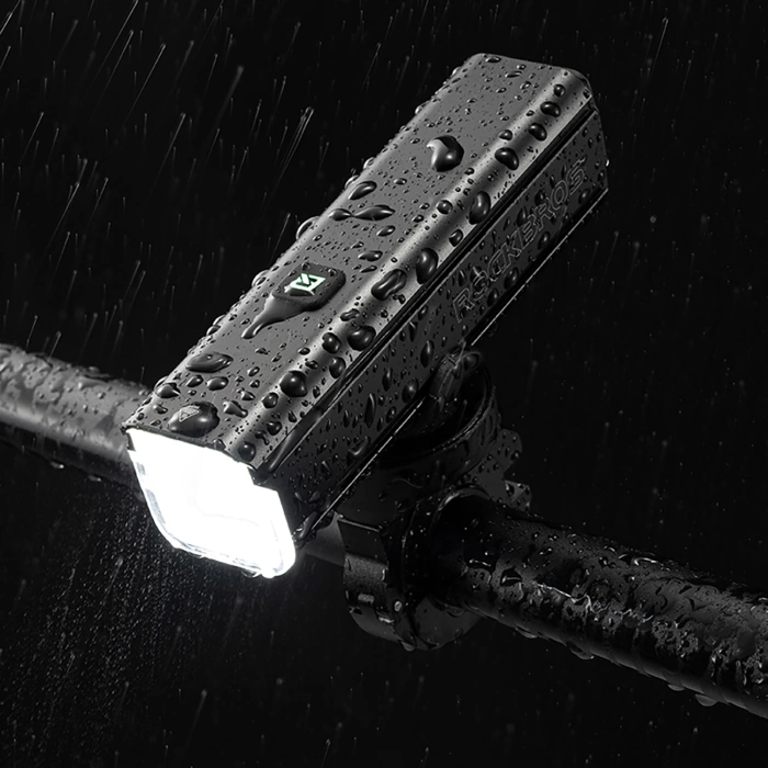 Rockbros 24610002001 front bicycle light 1000 lm + USB-C - USB-A cable - black