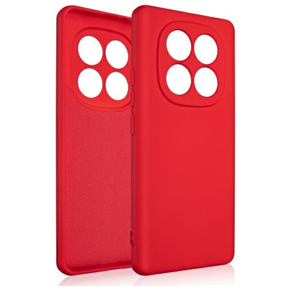 Etui Beline Silicone do Xiaomi Redmi     Note 14 Pro 5G czerwony