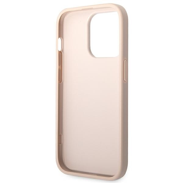 Case Guess iPhone 14 Pro 6.1" pink/pink hardcase 4G Big Metal Logo