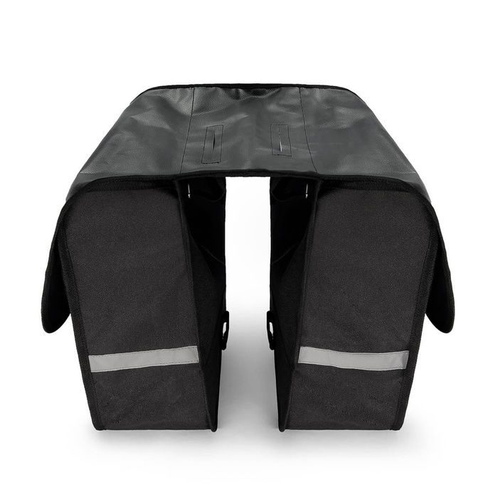 Wozinsky Fahrradtasche doppelt 28 l schwarz (WBB34BK)