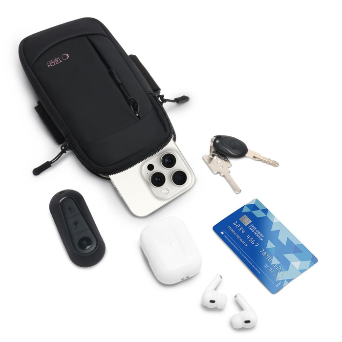 OPASKA NA RAMIĘ TECH-PROTECT M6 UNIWERSALNA SPORT ARMBAND CZARNA