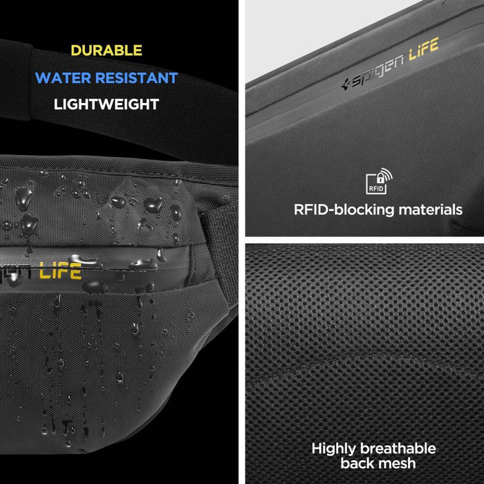 Coque Spigen KD411 SAC DE TAILLE KLASDEN NOIR