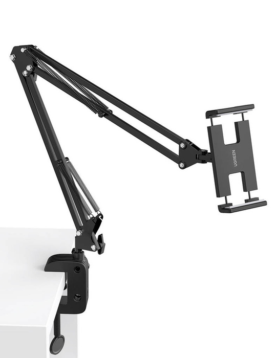 Ugreen Halterung Stativ Klapparm für Tisch Schreibtisch für Handy Tablet schwarz-grau (50394)