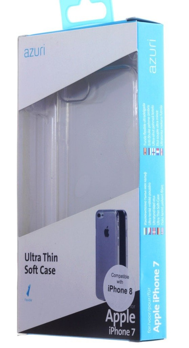 Pouzdro Apple iPhone 7 8 Azuri Ulta Thin TPU Clear Thin