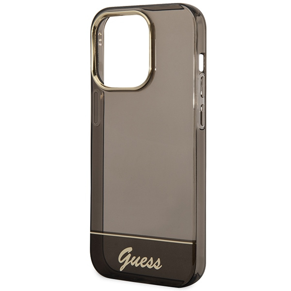Case GUESS Apple iPhone 14 Pro Translucent Black Hardcase