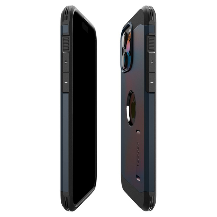Funda iPhone 15 Pro Max Spigen Tough Armor Mag MagSafe Pizarra metálica