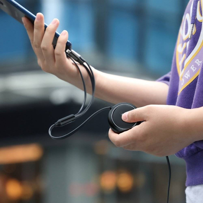 Baseus Golden Loop 3in1 USB cable - micro USB / Lightning / USB-C 3.5A 35cm - 120cm black (CAMLT-JH01)