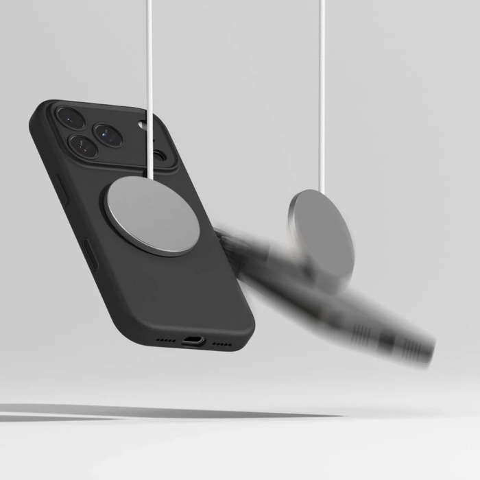 RINGKE SILICONE MAGNETIC MAGSAFE IPHONE 17 PRO BLACK