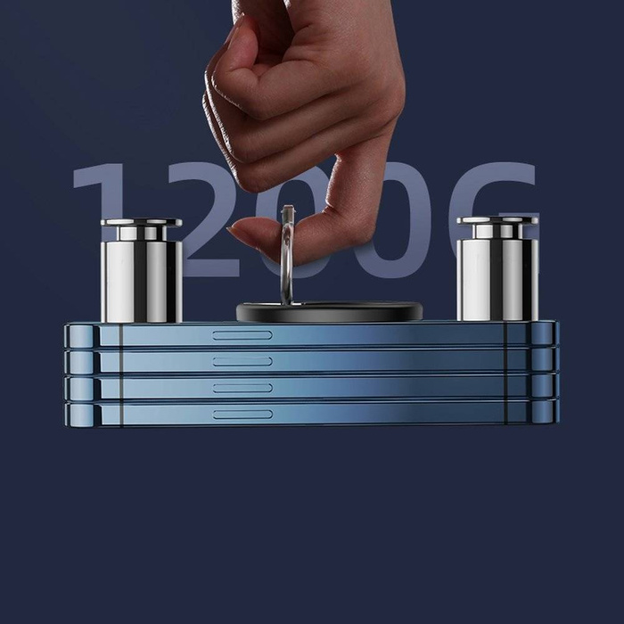 Joyroom kit multifunkční magnetický držák do auta s kroužkovým držákem telefonu černý (JR-ZS294)