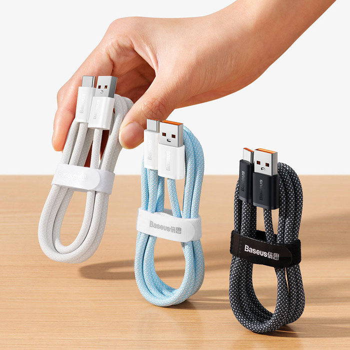 Cable USB Baseus Dynamic Series - USB Tipo C 100W 1m blanco (CALD000602)