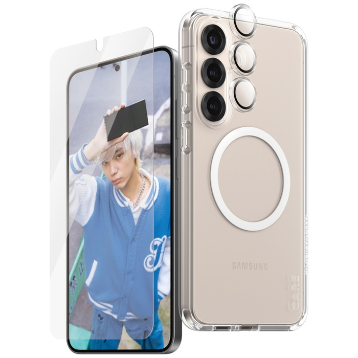 Zestaw ochronny CARE by PanzerGlass       Flagship 3w1 Etui+Szkło+Lens do Samsung Galaxy S25+