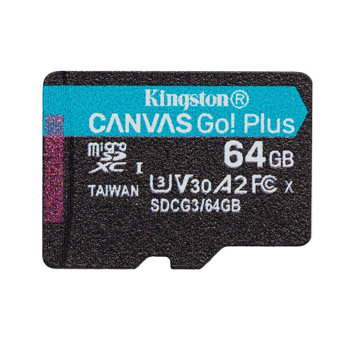 Kingston 64GB microSDXC Canvas Go! Plus fps 10 UHS-I 170 MB/s + adaptér
