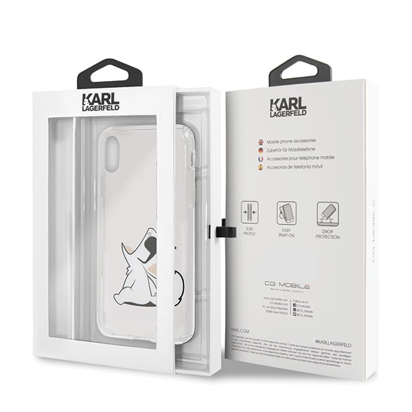 Cover KARL LAGERFELD Apple iPhone X XS Choupette Fun Clear Case