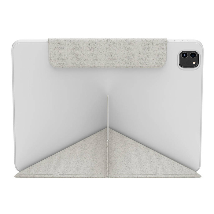 Baseus Safattach Custodia tipo Y per iPad Pro 12.9 "2018/2020/2021 cover con supporto bianco (ARCX010102)