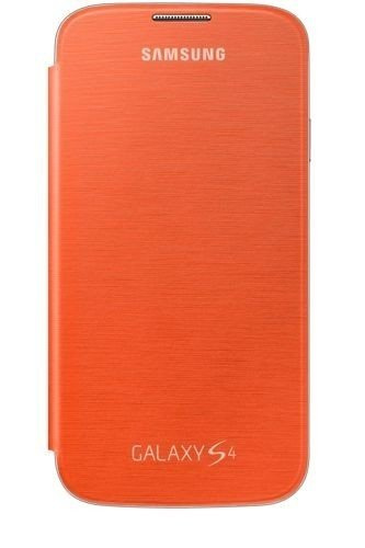 SAMSUNG Galaxy S4 SIV I9500 I9505 Flip Case Cover EF-FI950BOEST1 Arancione