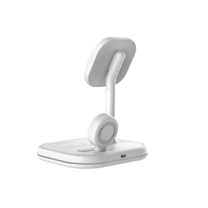 TECH-PROTECT QI15W-A27 3IN1 MagNETIC MagSafe DRAHTLOSES LADEGERÄT WEISS