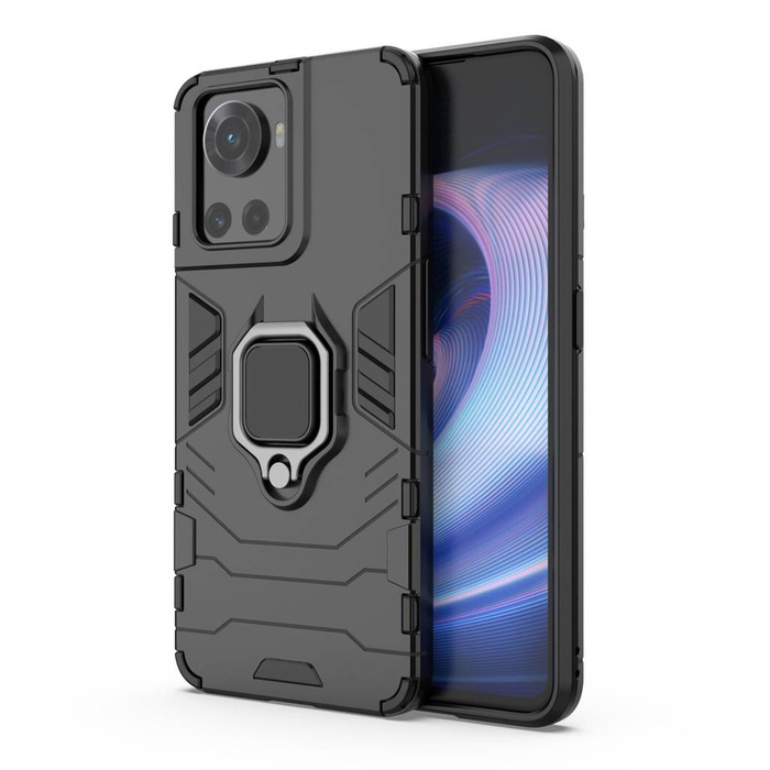Ring Armor armored hybrid case cover + magnetic holder for OnePlus Ace black