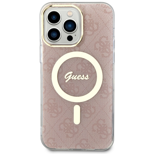 Cover Guess GUHMP13XH4STP iPhone 13 Pro Max 6,7" rosa/rosa rigidocase 4G MagSafe Case