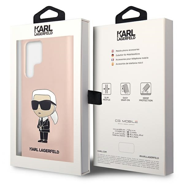 Obal Karl Lagerfeld Silicone NFT Ikonik - Obal Samsung Galaxy S23 Ultra (růžový) Case