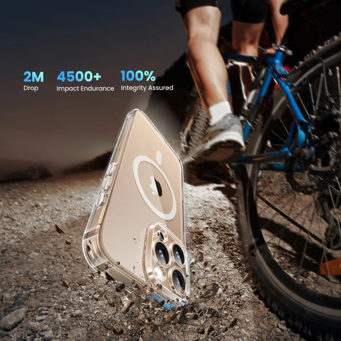 Ugreen Classy Clear Magnetische Hülle für iPhone 16 Pro – transparent