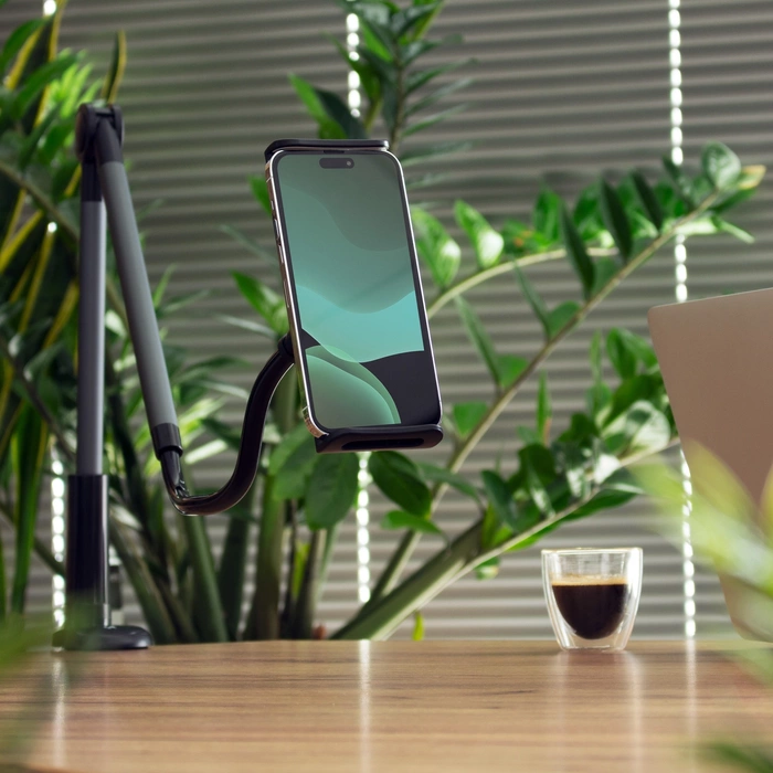 ANJ-85+25 Clip Wozinsky Desk Porte-tablette avec bras extensible noir