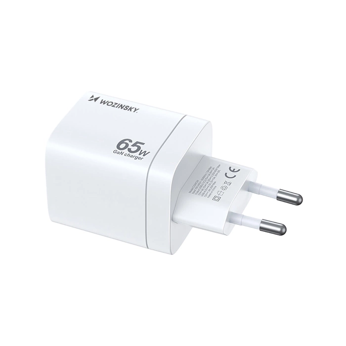 Chargeur mural Wozinsky CGWCW 65W USB-A / 2 x USB-C GaN - blanc
