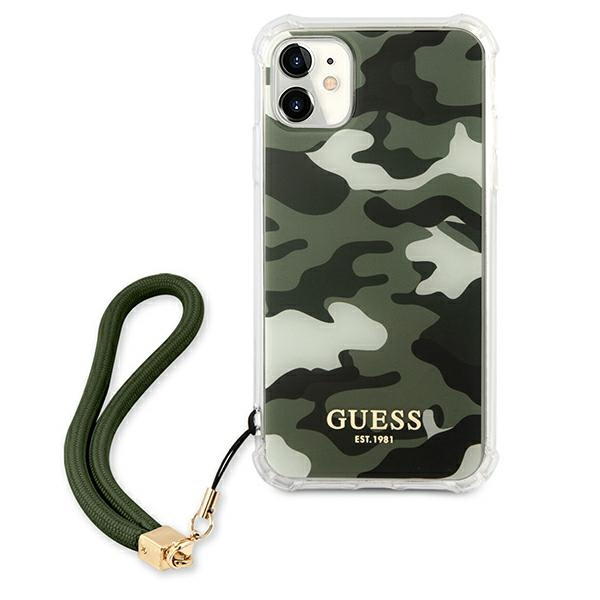 Coque GUESS Apple iPhone 11 Camo Collection Khaki Hardcase CASE